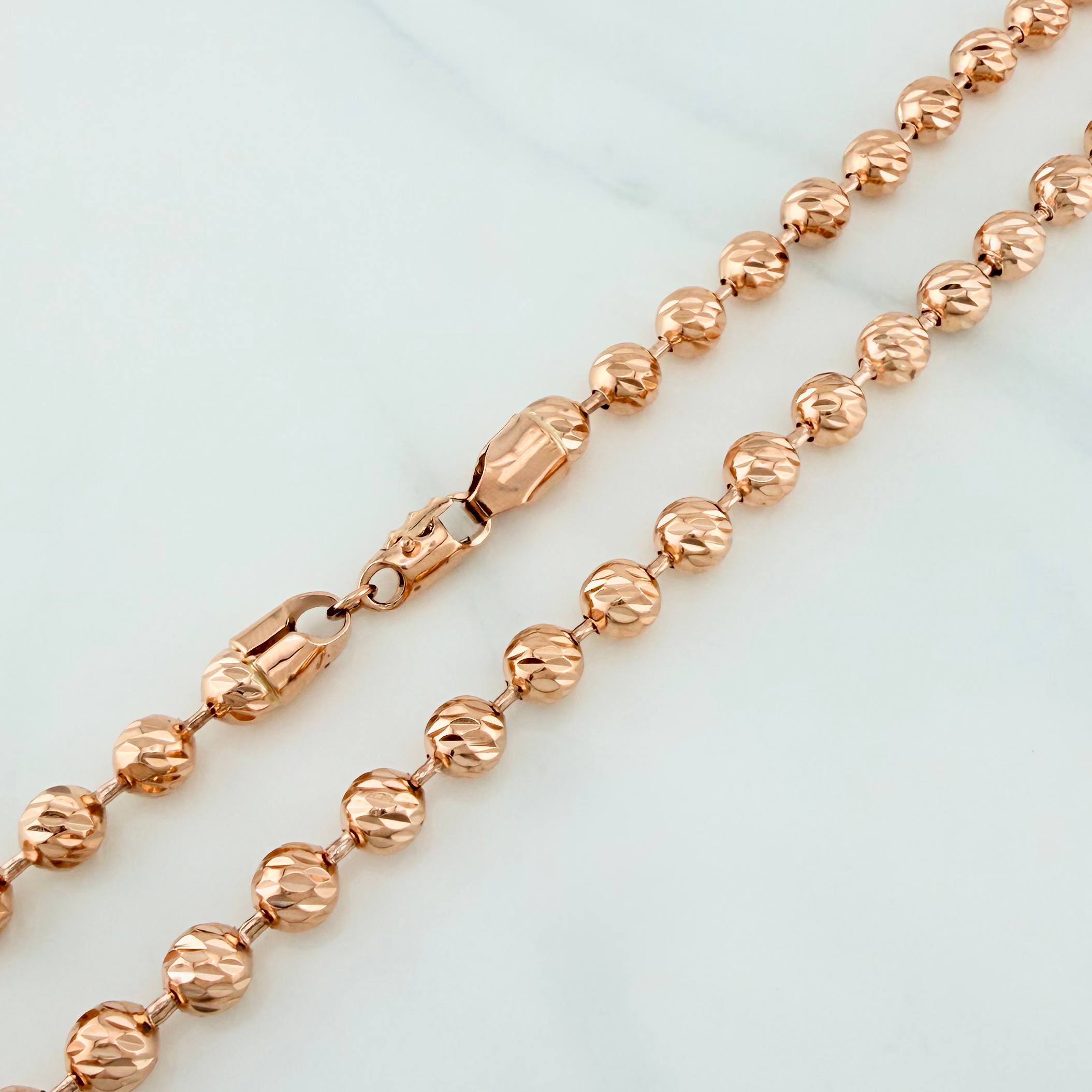 Cadena Militar 44.7 g / 72 cm / 5.75 mm Oro Rosa 18K