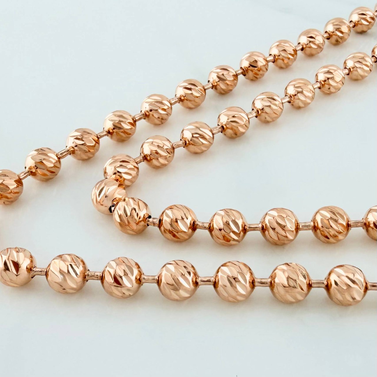 Cadena Militar 44.7 g / 72 cm / 5.75 mm Oro Rosa 18K