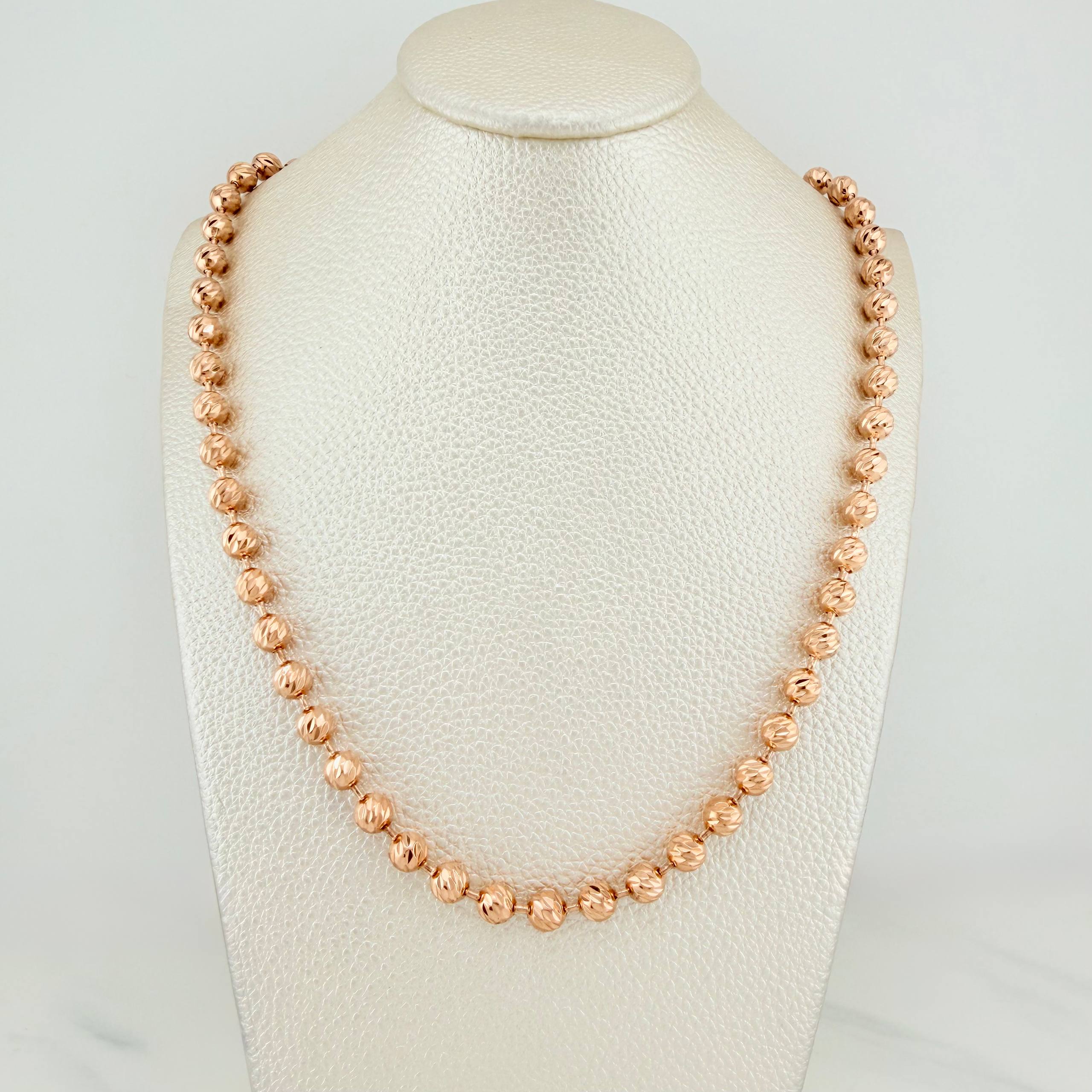 Cadena Militar 44.7 g / 72 cm / 5.75 mm Oro Rosa 18K