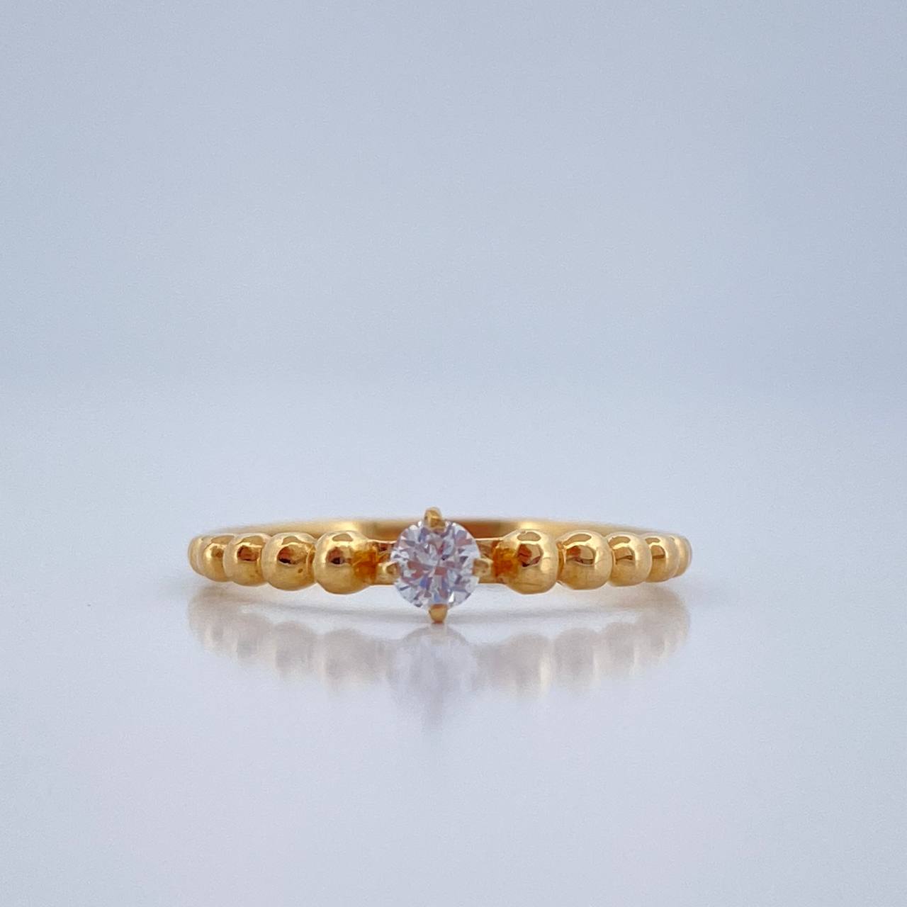 Anillo Churumbela Esferas 1.35gr / T5 1/2 / Oro Amarillo 18K %