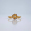 Anillo Halo Circulo 1.85gr / T5 1/2 / Oro Amarillo 18K %