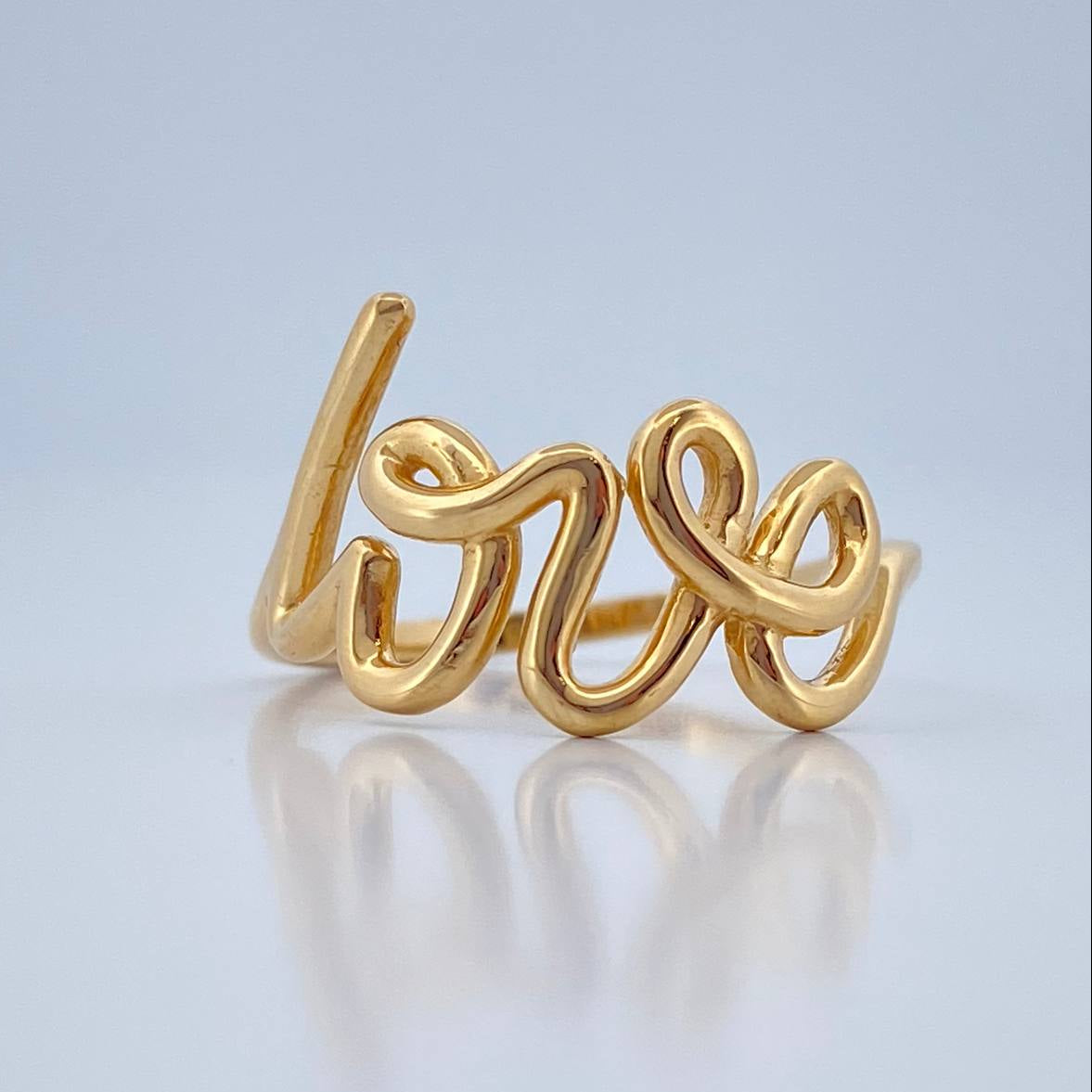 Anillo Love 2.75gr / T6 1/2 / Oro Amarillo 18K %