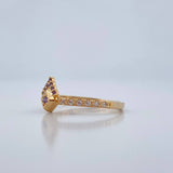 Anillo Marco Triangular 1.8gr / T6 / Oro Amarillo 18K %