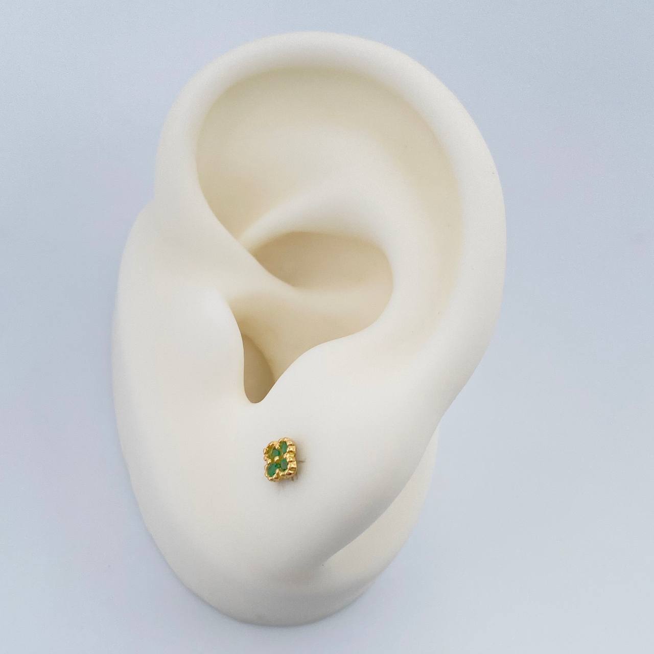 Topos Trebol 0.6gr / 3.6mm Oro Amarillo 18K %