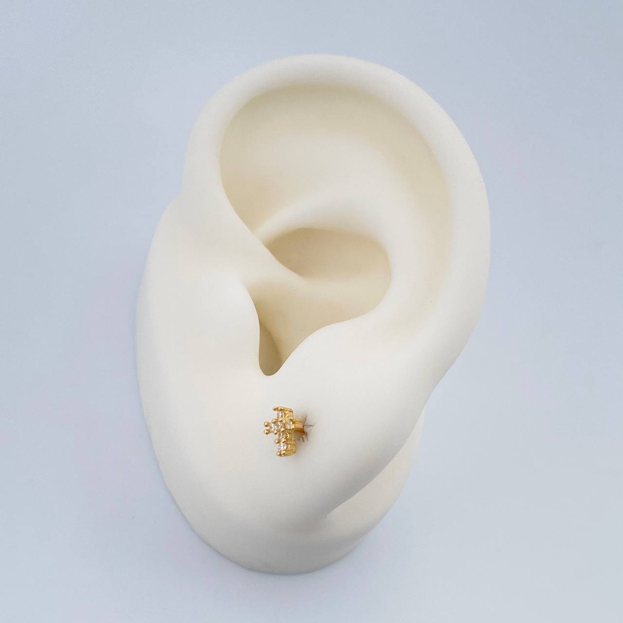 Topos Cruz 0.75gr / 3.7mm Oro Amarillo 18K %