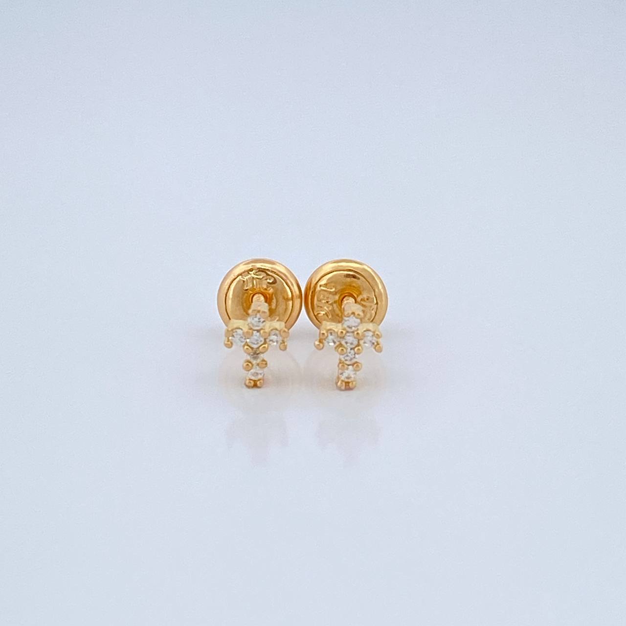 Topos Cruz 0.75gr / 3.7mm Oro Amarillo 18K %