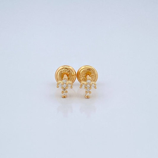Topos Cruz 0.75gr / 3.7mm Oro Amarillo 18K %