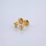 Topos Cruz 0.75gr / 3.7mm Oro Amarillo 18K %