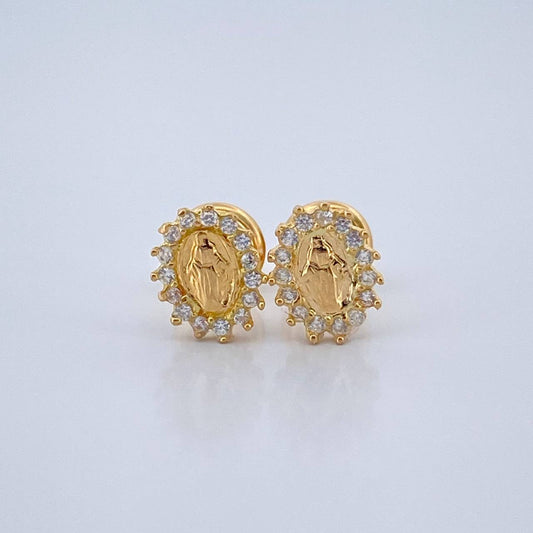 Topos Virgen Milagrosa 0.95gr / 6.49mm Oro Amarillo 18K %