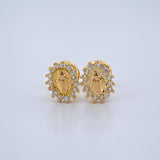 Topos Virgen Milagrosa 0.95gr / 6.49mm Oro Amarillo 18K %