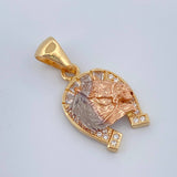 Dije Herradura Caballo 2.45gr / 2.5cm / Tres Oros 18K %