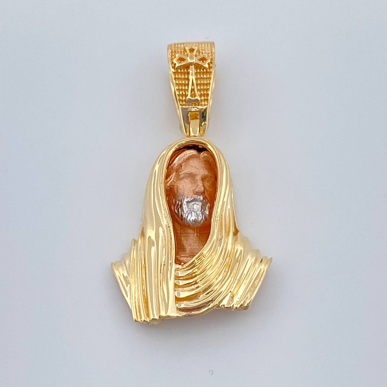 Dije Rostro Cristo 3.55gr / 2.6cm / Tres Oros 18K %
