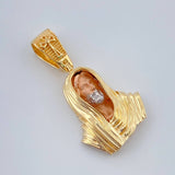 Dije Rostro Cristo 3.55gr / 2.6cm / Tres Oros 18K %