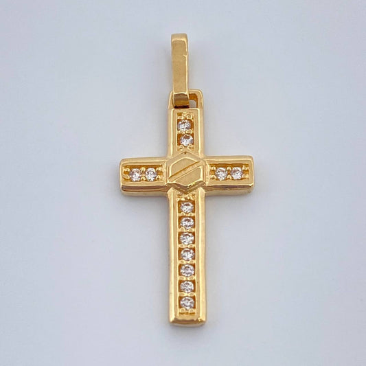 Dije Cruz Tornillo 1.1gr / 2.2cm / Oro Amarillo 18K %
