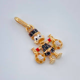 Dije Pato Bolsa Dinero 1.6gr / 2.2cm / Tres Oros 18K %