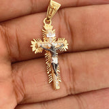 Dije Cruz Cristo Milagroso de Buga 4.15gr / 4cm / Tres Oros 18K %
