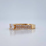 Anillo Solitario Puente 3.05gr / T7 1/4 / Oro Amarillo 18K %