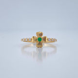 Anillo Flor 1.7gr / T6 1/2 / Oro Amarillo 18K %
