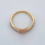 Anillo Mariposas 2.3gr / T6 1/2 / Tres Oros 18K %