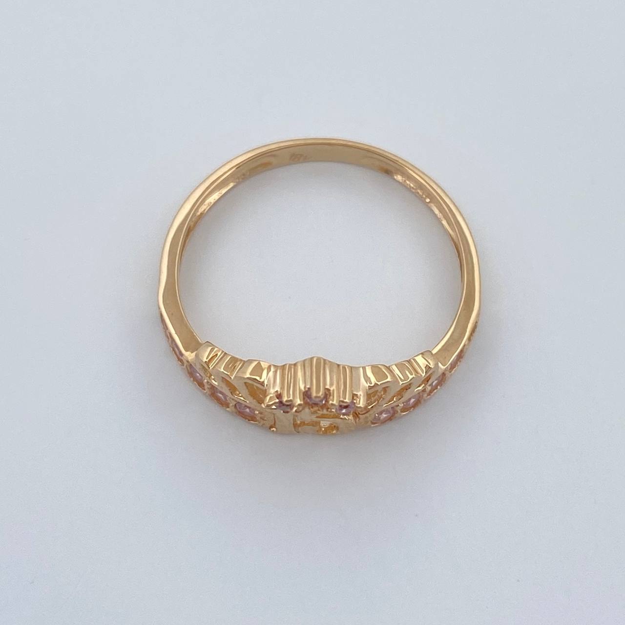 Anillo Corona Corazon 15's 1.9gr / T5 1/4 / Oro Amarillo 18K %