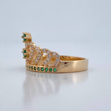 Anillo Corona corazon 3.35gr / T6 1/2 / Oro Amarillo 18K %