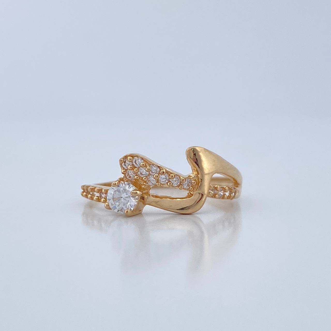 Anillo Zig-zag 1.9gr / T6 3/4 / Oro Amarillo 18K %