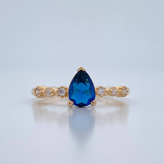 Anillo Gota 2.1gr / T7 / Oro Amarillo 18K %