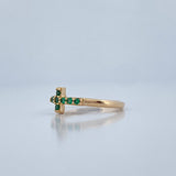 Anillo Cruz 1.5gr / T5 3/4 / Oro Amarillo 18K %
