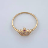 Anillo Corona 1.6gr / T7 1/4 / Oro Amarillo 18K %