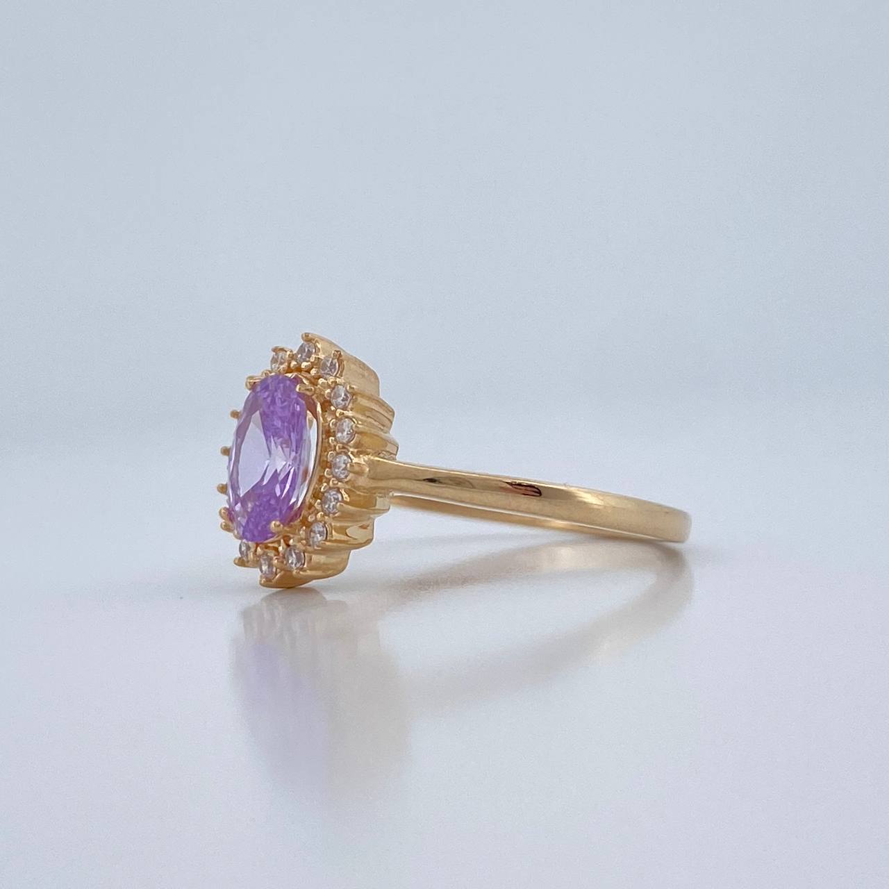 Anillo Halo 2.3gr / T6 1/4 / Oro Amarillo 18K %