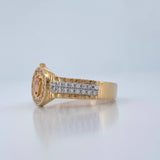 Anillo Corona 5gr / T8 1/4 / Tres Oros 18K %