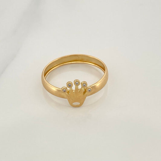 Anillo Corona 1.15gr / T8 1/2 / Oro Amarillo 18K %