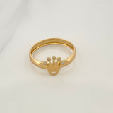 Anillo Corona 1.1gr / T7 1/4 / Oro Amarillo 18K %