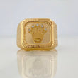 Anillo Sello Corona 3.55gr / T9 1/2 / Oro Amarillo 18K %