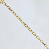 Pulso Aro Seguido Trebol VCyA 4.45gr / 19.5cm / 7.4mm Cuarzo Multicolores Oro Amarillo +4 *
