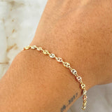 Pulso GC 2.65gr / 17.5cm / Tres Oros 18K *