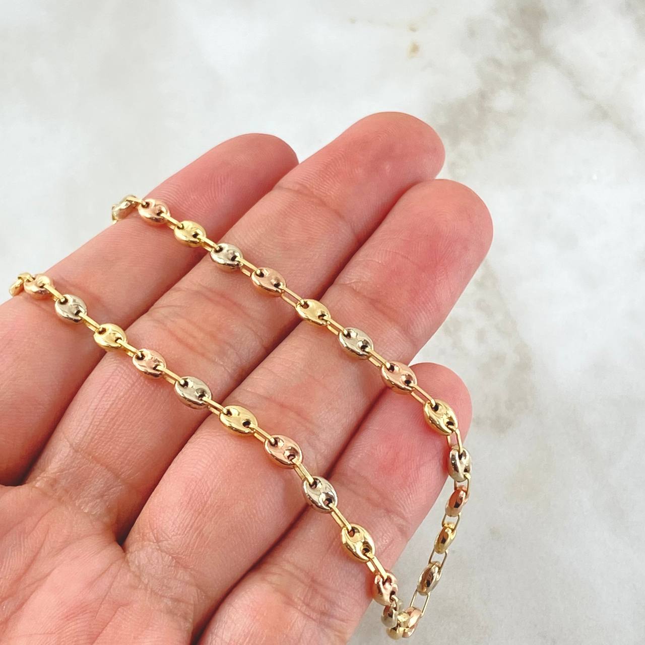 Cadena Gc 5.65 g / 46.5 cm / 4.1 mm Tres Oros 18K