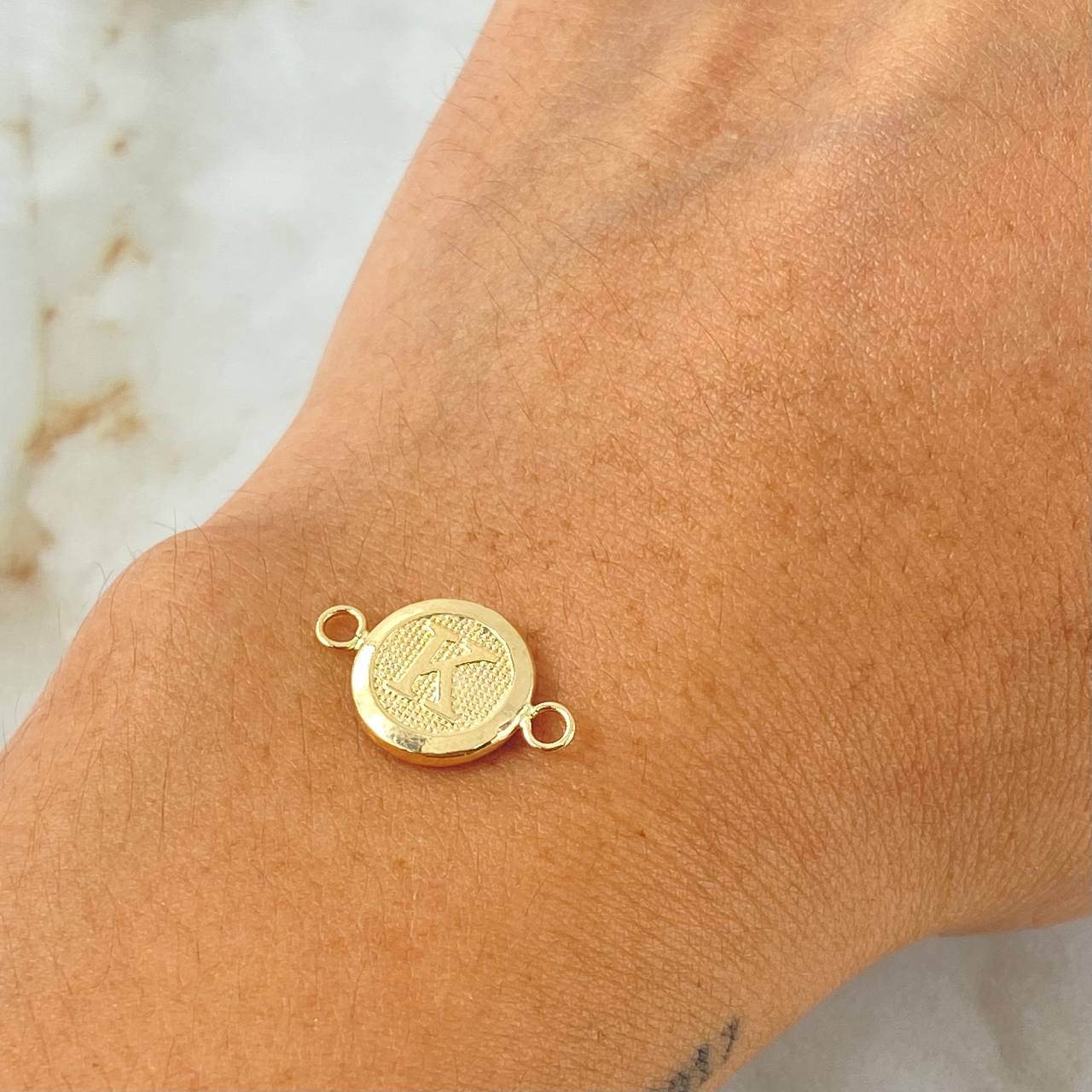Herraje Letra K 0.65gr / 1.7cm / Oro Amarillo 18K *
