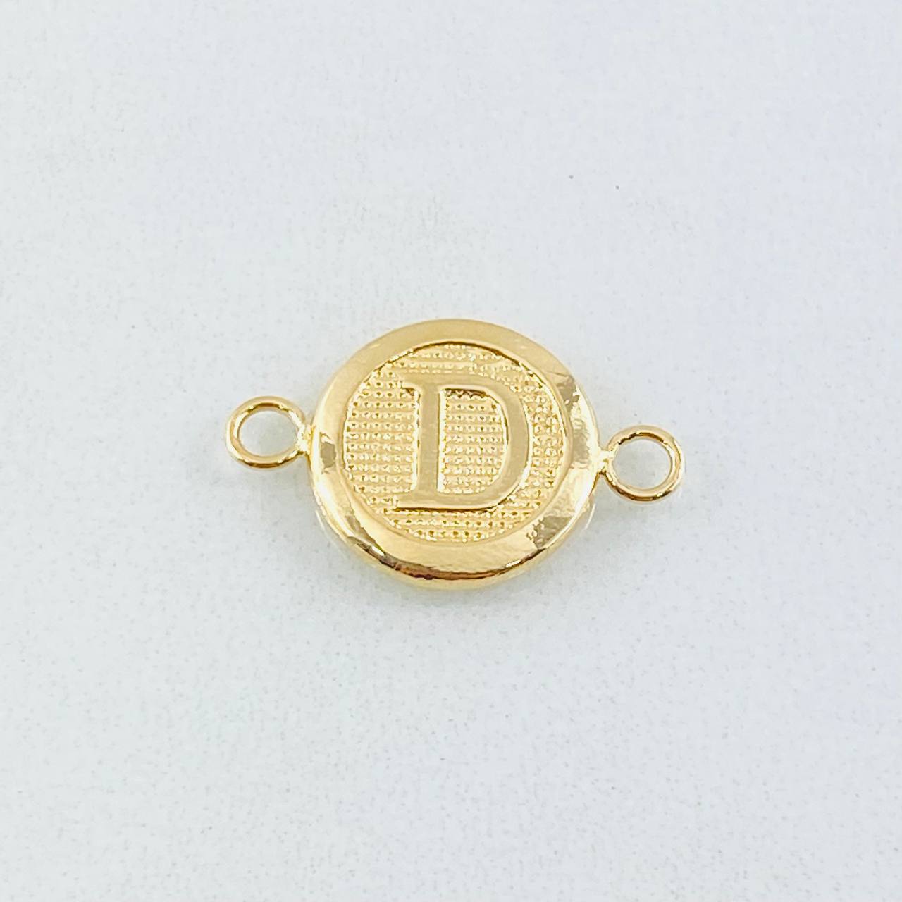 Herraje Letra Circulo D 0.4 g / 1.5 cm Oro Amarillo 18K