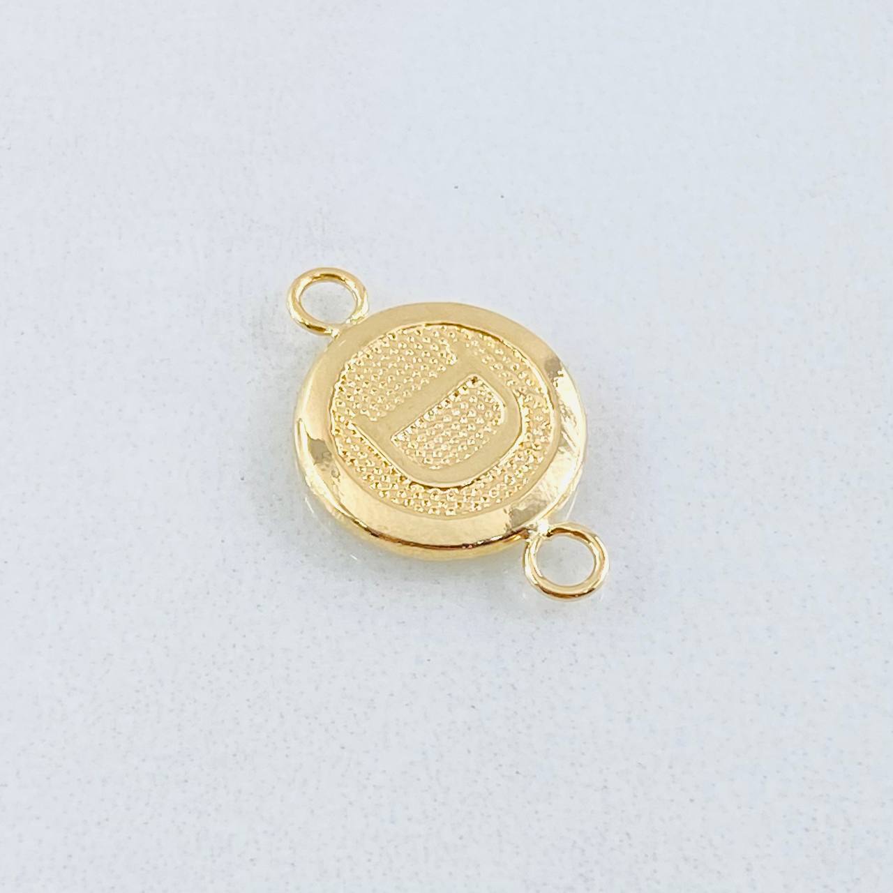 Herraje Letra Circulo D 0.4 g / 1.5 cm Oro Amarillo 18K