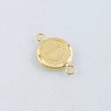 Herraje Letra Circulo D 0.4 g / 1.5 cm Oro Amarillo 18K