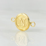 Herraje Letra Circulo N 0.35 g / 1.5 cm Oro Amarillo 18K