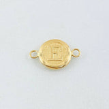 Herraje Letra Circulo E 0.35 g / 1.5 cm Oro Amarillo 18K
