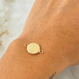 Herraje Letra Circulo E 0.35 g / 1.5 cm Oro Amarillo 18K