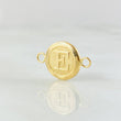 Herraje Letra Circulo E 0.35 g / 1.5 cm Oro Amarillo 18K