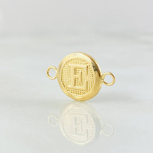 Herraje Letra Circulo E 0.35 g / 1.5 cm Oro Amarillo 18K