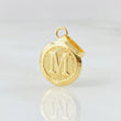 Dije Letra M 0.6gr / 2cm / Oro Amarillo 18K *