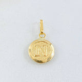 Dije Letra N 0.6gr / 2cm / Oro Amarillo 18K *