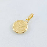 Dije Letra V 0.65gr / 2cm / Oro Amarillo 18K *