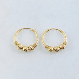 Candongas Trio 0.9gr / 1.2cm / Oro Amarillo 18K *